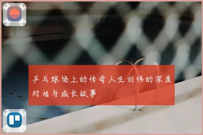 乒乓球场上的传奇人生刘伟的深度对话与成长故事